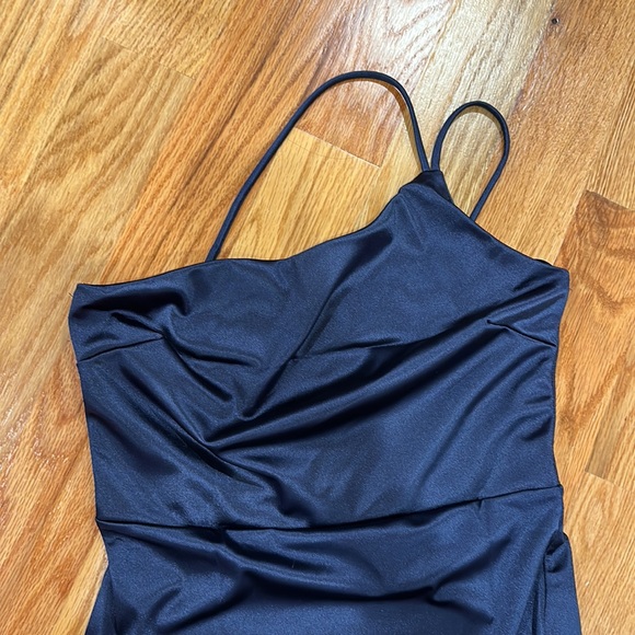 Windsor Aleena Satin Midi Dress **NAVY NOT GREEN** - Picture 3 of 8